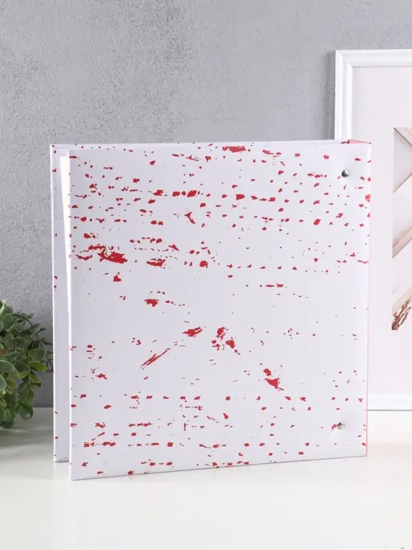 Фотоальбом "Обнимашки" 400ф 10X15см, ПП карм., пер-т 3-кольца, розовый