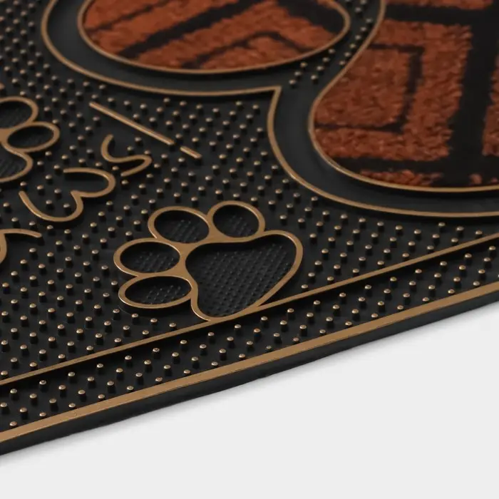 Коврик придверный Доляна &laquo;Лапка&raquo;, 40&times;70 см, МИКС