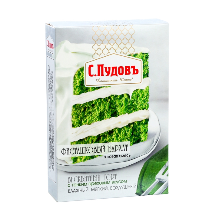 Торт  Торт "Фисташковый бархат" С.Пудовъ, 400 г
