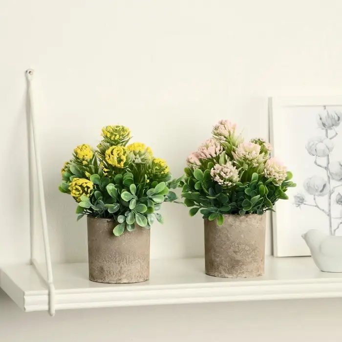 Искусственный цветок в горшке &laquo;Агапантус&raquo;, 8&times;18 см, МИКС