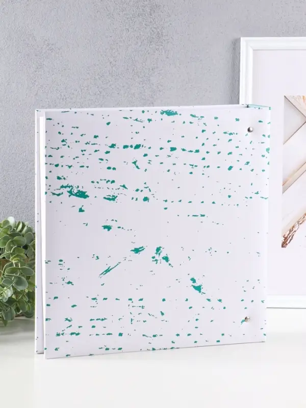 Фотоальбом "Обнимашки" 400ф 10X15см, ПП карм., пер-т 3-кольца. зеленый