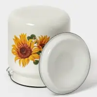 Бидон 3л (белая) декор микс