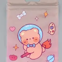 Пакет подарочный, с zip-lock застежкой, &laquo;Космическая история&raquo;, 15&times;23&plusmn;1 см МИКС