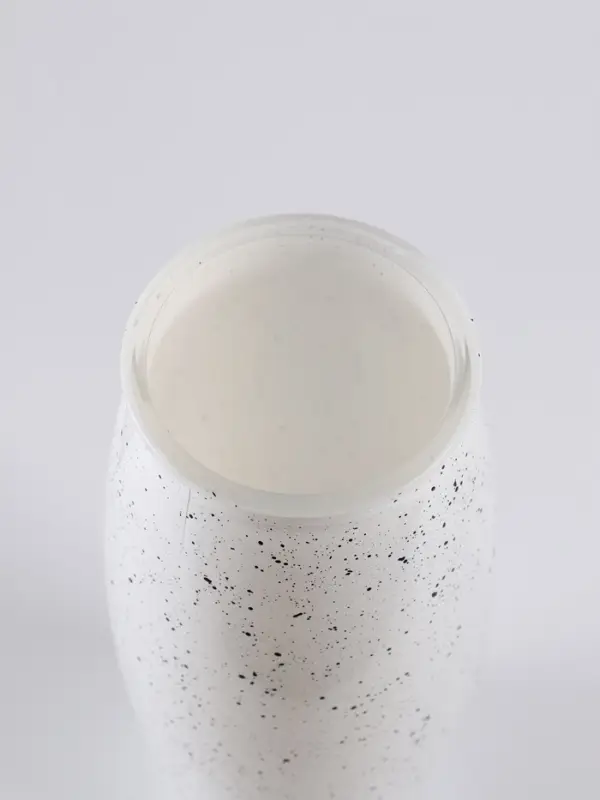 Ваза «Крапле», h=23 см, стекло, белая