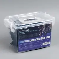 Гирлянда &laquo;Клип-лайт&raquo; 3 нити по 20 м, IP44, УМС, тёмная нить, 399 LED, свечение белое, мерцание, 24 В