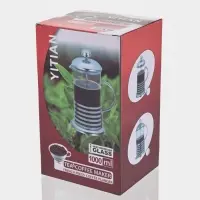 Френч-пресс стеклянный Доляна &laquo;Фараон&raquo;, 1 л, 15.5&times;12&times;24.5 см