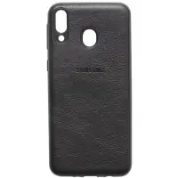 Чехол Samsung М20 под кожу черный TPU