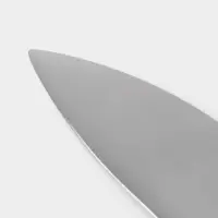 Нож кухонный шеф Sharp, лезвие 19.5 см, нержавеющая сталь, чёрная ручка