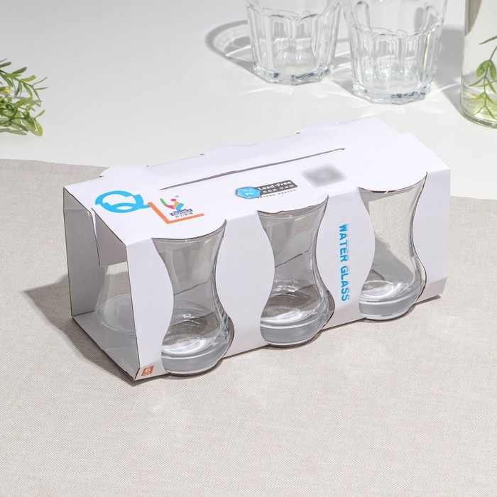 Набор чайных стаканов «Армуд», стеклянный, d=6 см, h=9 см, 150 мл, 6 шт Набор чайных стаканов «Армуд», стеклянный, d=6 см, h=9 см, 150 мл, 6 шт