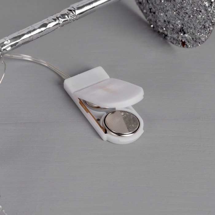 Фигура светодиодная Фигура светодиодная "Капли росы" 55x30x3 см, 20 LED, CR2032x2 (в компл.), свечение тёплое белое