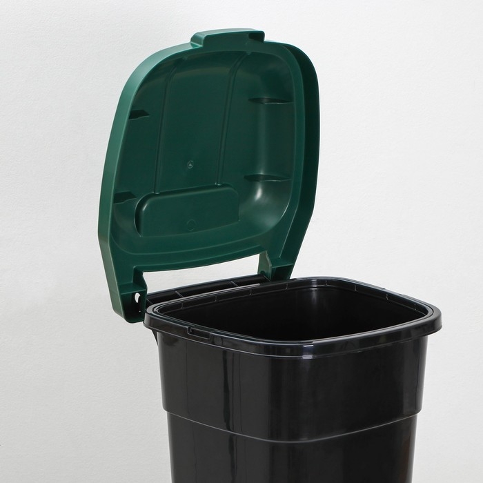 Мусорный бак «Садовый», 65 л, на колёсиках, цвет микс Мусорный бак «Садовый», 65 л, на колёсиках, цвет микс