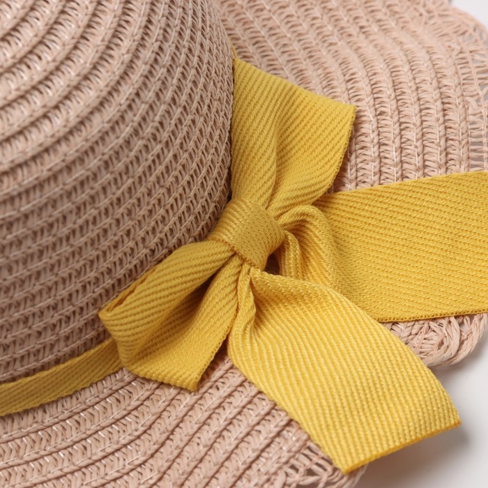 Шляпа для девочки с бантом MINAKU, р-р 52, цв.розовый Шляпа для девочки с бантом MINAKU, р-р 52, цв.розовый