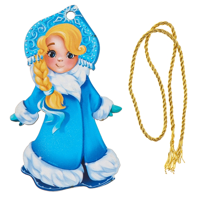 Ёлочная деревянная подвеска «Новый год! Снегурочка» Ёлочная деревянная подвеска «Новый год! Снегурочка»