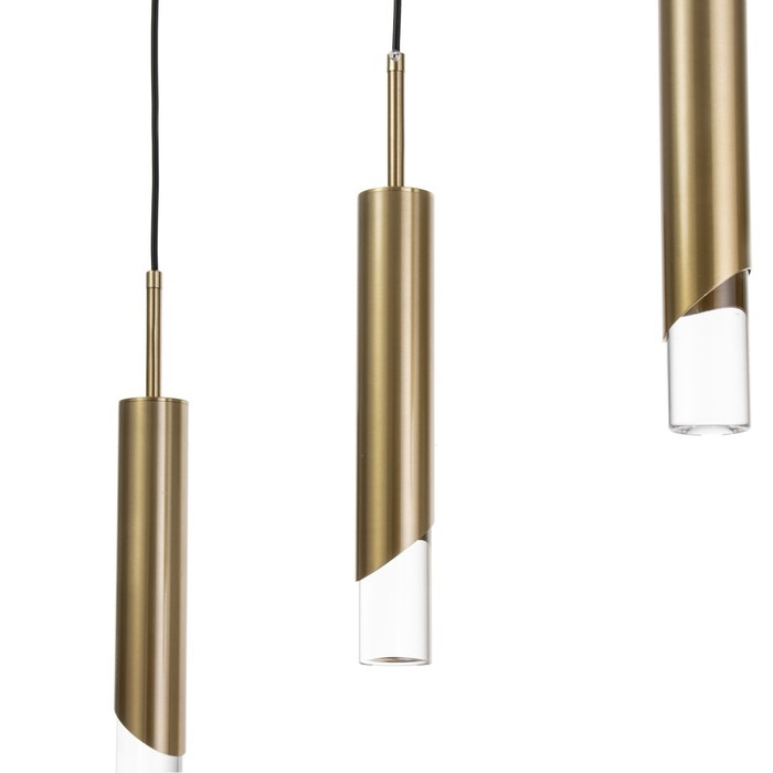 Светильник BayerLux Подвес BayerLuxной Светильник BayerLux Подвес BayerLuxной "Комус" 3хLED 18Вт 4000К золото 50х5х30-180см