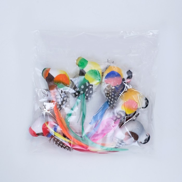 Декор на прищепке Декор на прищепке "Птица", микс, 13 х 2,5 х 3 см