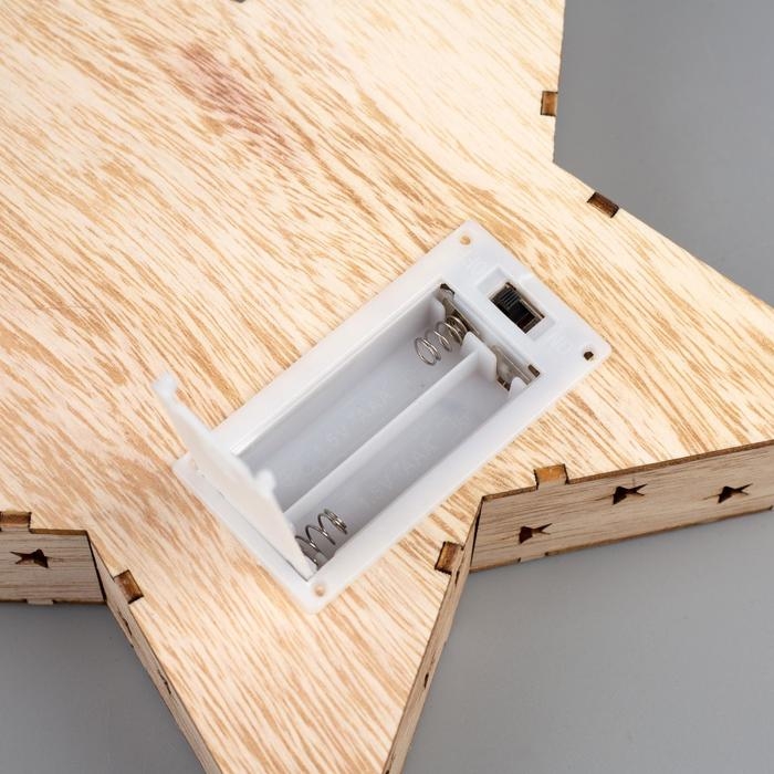 Светодиодная фигура «Дед Мороз в санях» 22 × 22 × 4 см, дерево, батарейки АААх2 (не в комплекте), свечение тёплое белое Светодиодная фигура «Дед Мороз в санях» 22 × 22 × 4 см, дерево, батарейки АААх2 (не в комплекте), свечение тёплое белое