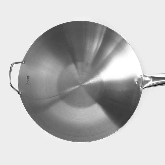 Сковорода-Wok из нержавеющей стали Hanna Knövell Chief, 6 л, d=36 см, с ручкой Сковорода-Wok из нержавеющей стали Hanna Knövell Chief, 6 л, d=36 см, с ручкой