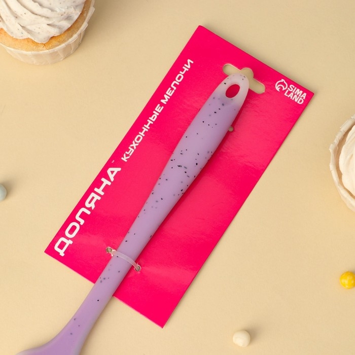 Кисть Доляна «Леонардо», силикон, 25×4,4×1,5 см, цвет сиреневый Кисть Доляна «Леонардо», силикон, 25×4,4×1,5 см, цвет сиреневый