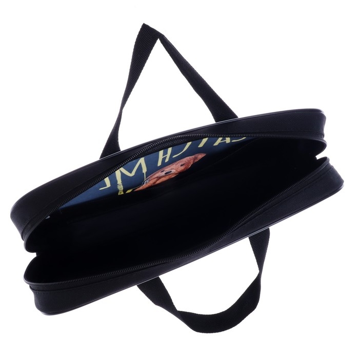 Папка с ручками текстильная А4, 350 х 270 х 70 мм, Calligrata, "Мишка"