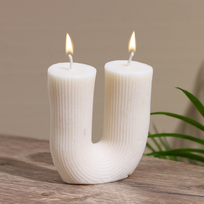 Свеча  Свеча "U" 3х7х8 см, cоевый воск