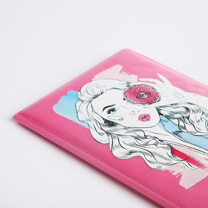 Обложка для паспорта, цвет розовый Обложка для паспорта, цвет розовый