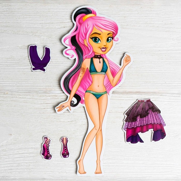 Магнитная игра «Одень куклу: стильная штучка» Магнитная игра «Одень куклу: стильная штучка»