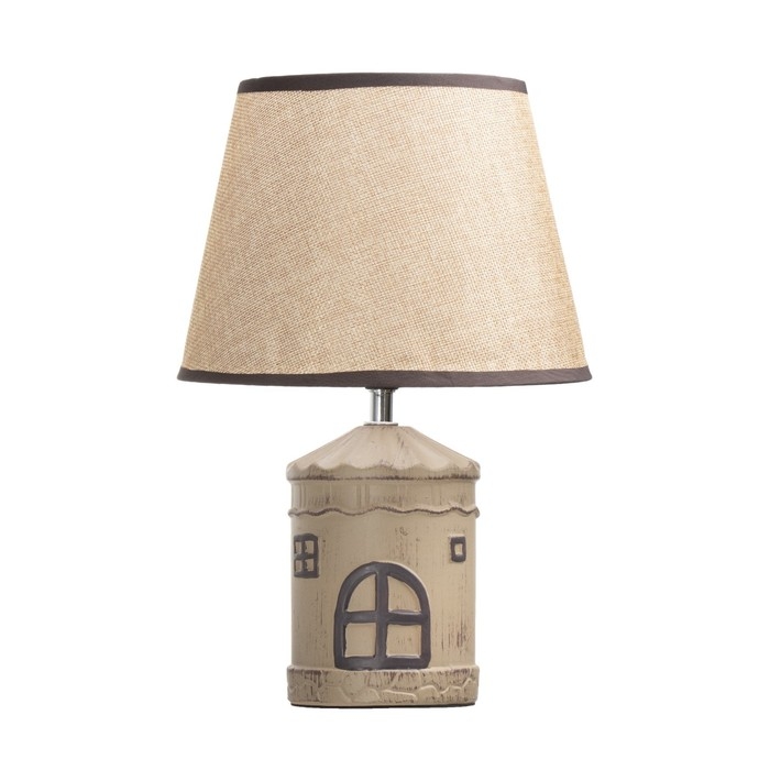 Настольная лампа  Настольная лампа "Мейзон" E14 40Вт коричневый 22,5х22,5х33,5 см RISALUX