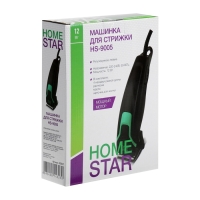 Машинка для стрижки Homestar HS-9005, 12 Вт, 3/6/9/12 мм, нерж. сталь, от сети, чёрная