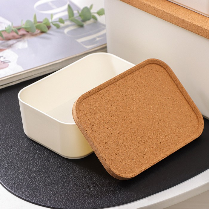 Набор органайзеров для хранения Korely, 3 предмета: 2,4 л / 0,76 л / 0,76 л, цвет слоновая кость Набор органайзеров для хранения Korely, 3 предмета: 2,4 л / 0,76 л / 0,76 л, цвет слоновая кость