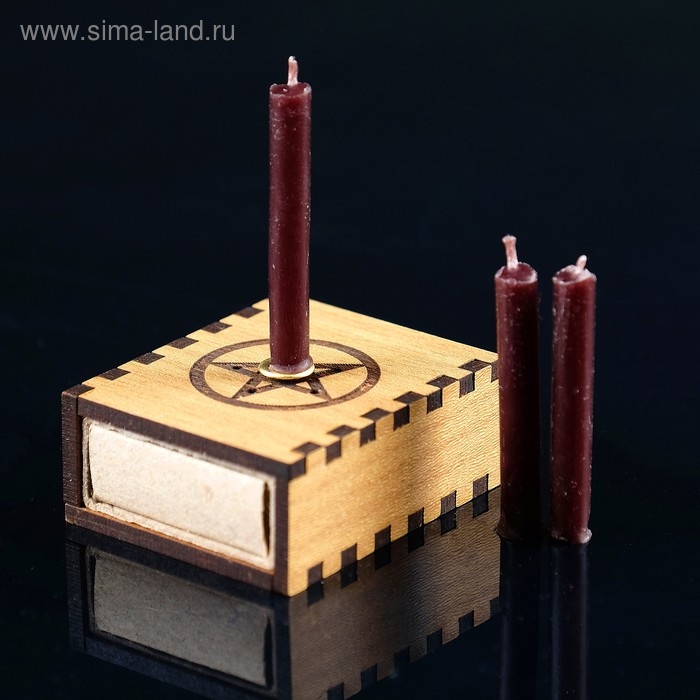 Набор ларец желаний  Набор ларец желаний "Очищение пространства" со свечками, 5,2х4,5х2 см