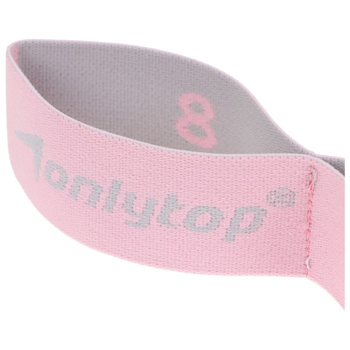 Эспандер-лента ONLYTOP, эластичная, с захватами, 90х4 см, цвет розовый Эспандер-лента ONLYTOP, эластичная, с захватами, 90х4 см, цвет розовый