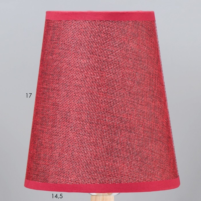 Настольная лампа Настольная лампа "Бордо" Е27 40Вт бордовый 14х14х30 см RISALUX