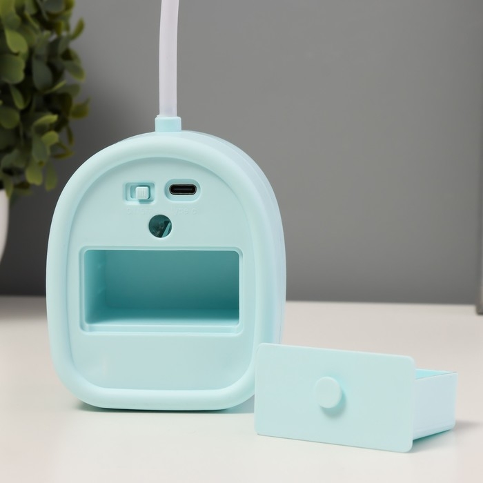 Ночник  Ночник "Кидс" LED 3Вт USB АКБ бело-голубой 7,5х5,3х20,5 см