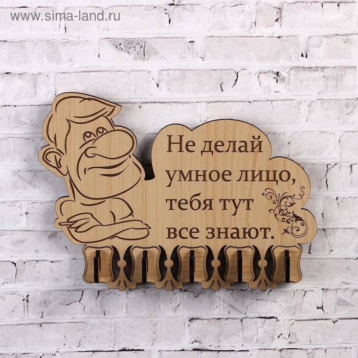 Ключница (5) "Не делай умное лицо&hellip;, 13,5х18 см