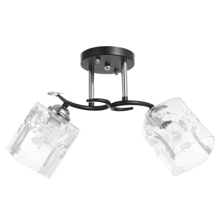 Люстра Люстра "Ариса" 2хЕ27 40Вт чёрный 45х26х27 см BayerLux