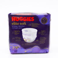 Трусики-подгузники ночные Huggies Elite soft (6-11кг) 23шт.