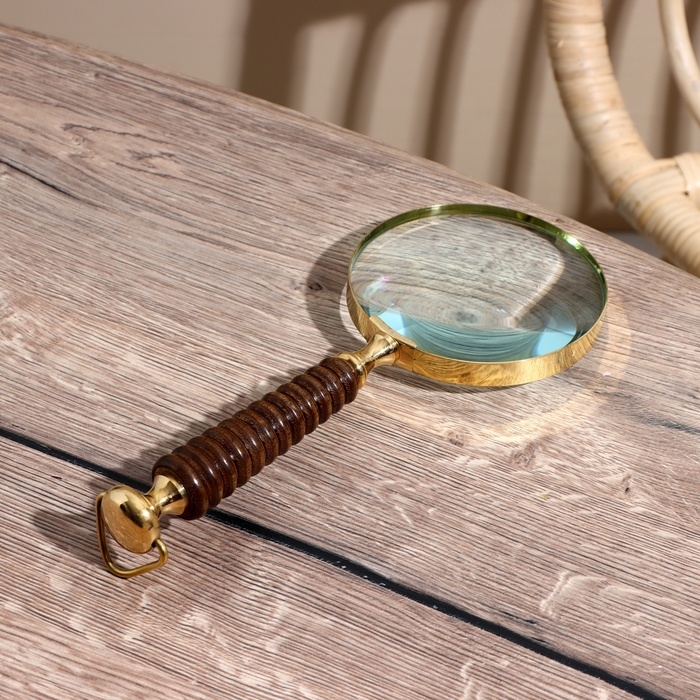 Лупа сувенирная Лупа сувенирная "Рэли" дерево, латунь 24см