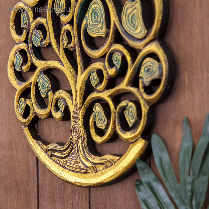 Панно настенное  Панно настенное "Древо жизни" 30х30х1 см