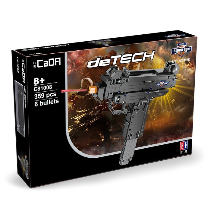 Конструктор Оружие Техно «Автомат УЗИ», 359 деталей, 6 пуль, стреляет Конструктор Оружие Техно «Автомат УЗИ», 359 деталей, 6 пуль, стреляет