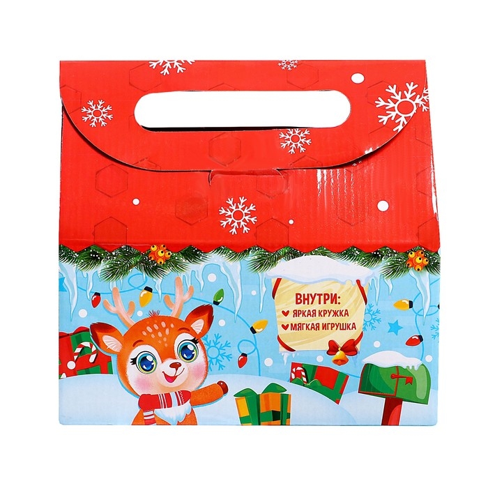 Подарочный набор кружка с игрушкой «Новогодний подарок», МИКС Подарочный набор кружка с игрушкой «Новогодний подарок», МИКС