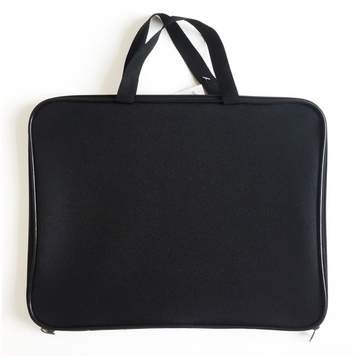 Папка с ручками текстильная А4, 360 х 270 х 20 мм, внутренний карман Calligrata, Папка с ручками текстильная А4, 360 х 270 х 20 мм, внутренний карман Calligrata, "Офис" 1Ш421, черная