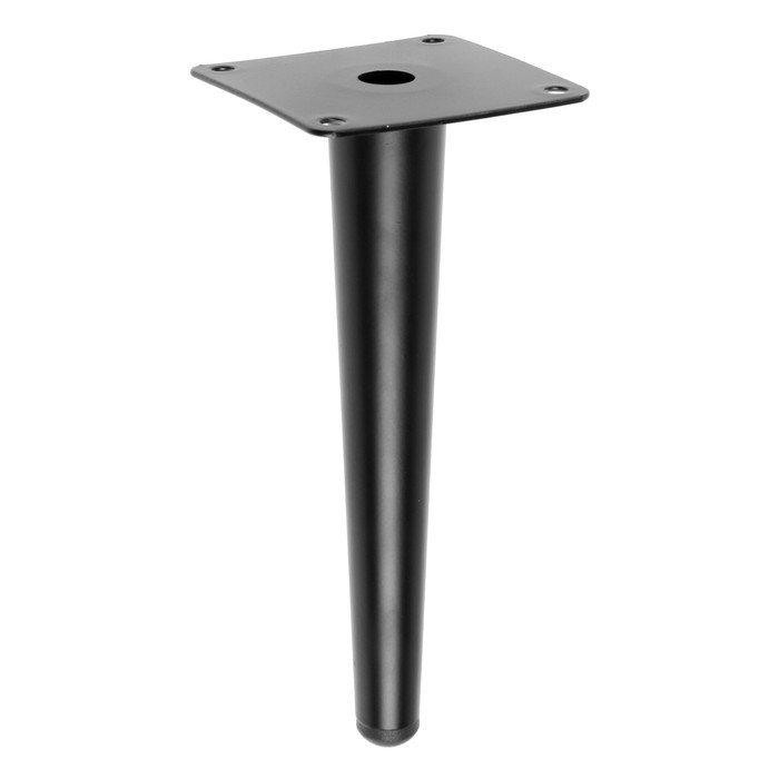 Опора мебельная CAPPIO OP08,h=200 мм,толщ площ 1,8,  цвет матовый черный Опора мебельная CAPPIO OP08,h=200 мм,толщ площ 1,8,  цвет матовый черный