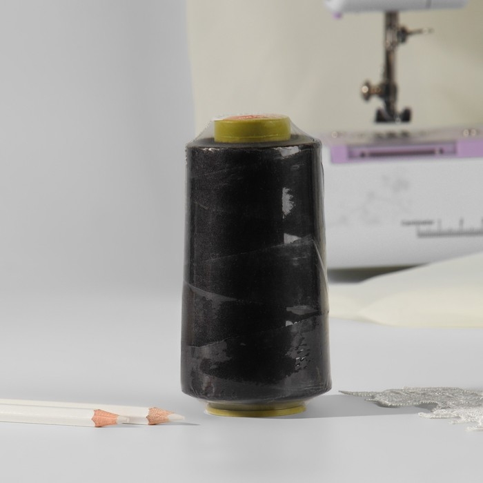 Нитки 70ЛЛ, 1500 м, цвет чёрный Нитки 70ЛЛ, 1500 м, цвет чёрный