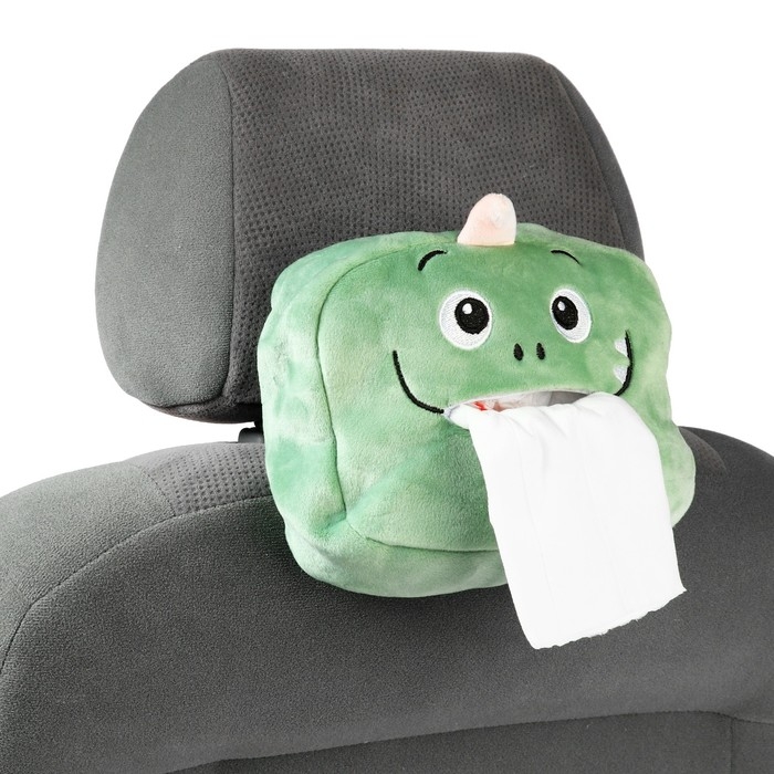 Салфетница в автомобиль на спинку сиденья, Динозаврик, 11×16 см Салфетница в автомобиль на спинку сиденья, Динозаврик, 11×16 см
