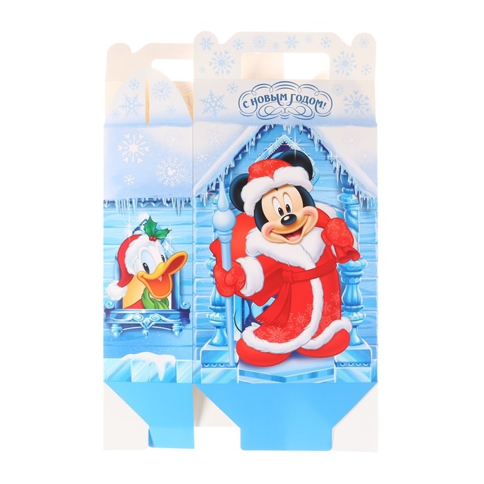 Коробка подарочная складная Коробка подарочная складная "С Новым годом!", 20х33х10 см, Микки Маус