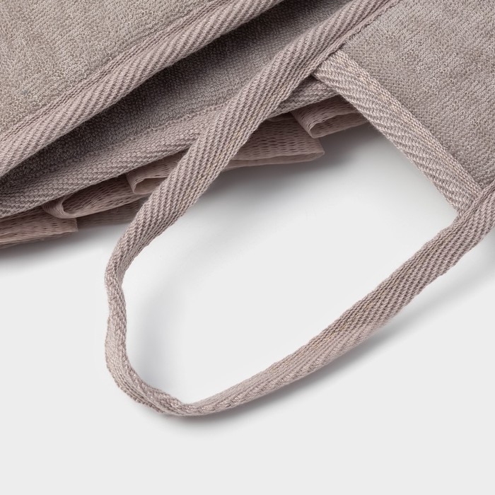 Мочалка для тела массажная Доляна «Афродита», 70×7,5 см, цвет мокко Мочалка для тела массажная Доляна «Афродита», 70×7,5 см, цвет мокко