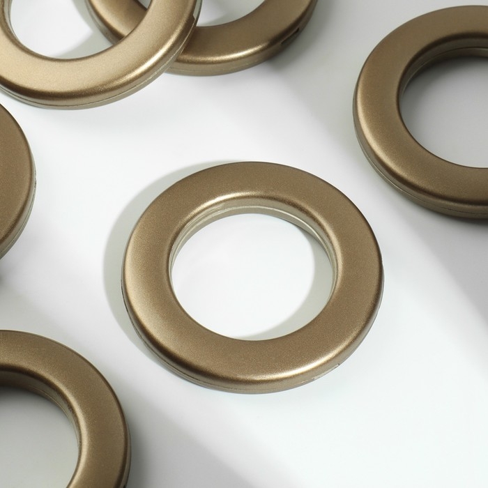 Люверсы для штор, d = 3,4/5,5 см, 10 шт, цвет бронзовый Люверсы для штор, d = 3,4/5,5 см, 10 шт, цвет бронзовый