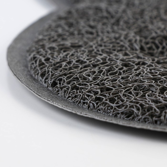 Коврик универсальный под миску и лоток «Мордочка», 30х40 см, серый Коврик универсальный под миску и лоток «Мордочка», 30х40 см, серый