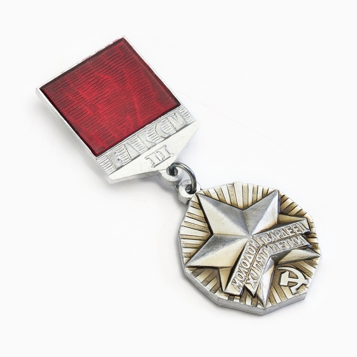 Значок Значок "Молодая гвардия" серебро