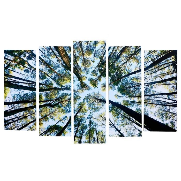 Картина модульная на подрамнике  Картина модульная на подрамнике "Величие неба" 125х80 см (1-25х80; 2-25х70; 2-25х63)